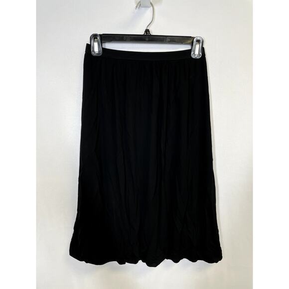 MISSONI High Rise Ponte Knit Pull On A Line Midi Skirt Black Size 42 US 6 - Picture 1 of 10